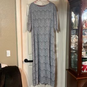 Dainty Jewells A Night in Paris Gray Maxi Dress